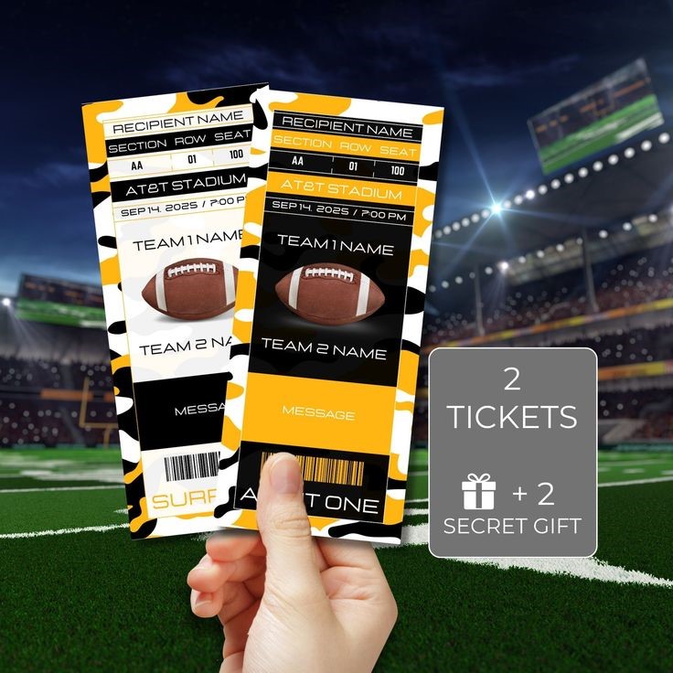 Favorite sport game ticket for fathers