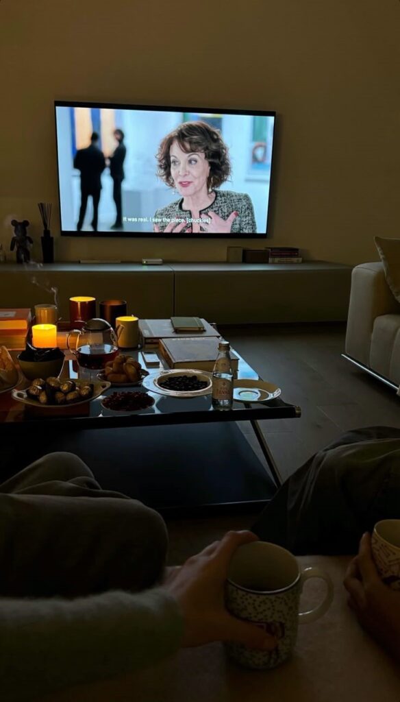 Movie night with mom on mother's day